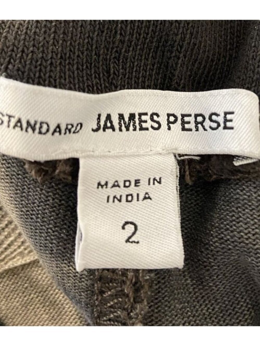 Standard James Perse Jogger pants Gray Olive Green Camo Size 2 Medium M - Picture 4 of 5